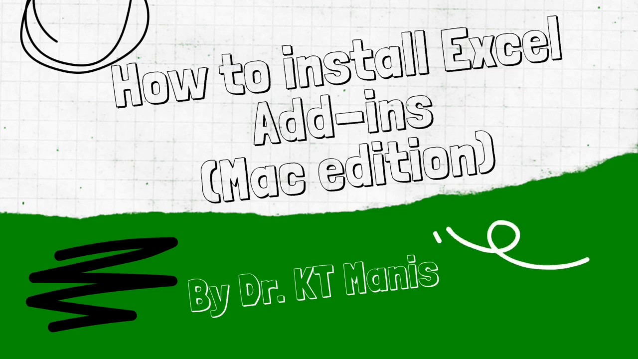 Как установить надстройки Excel (версия для Mac)