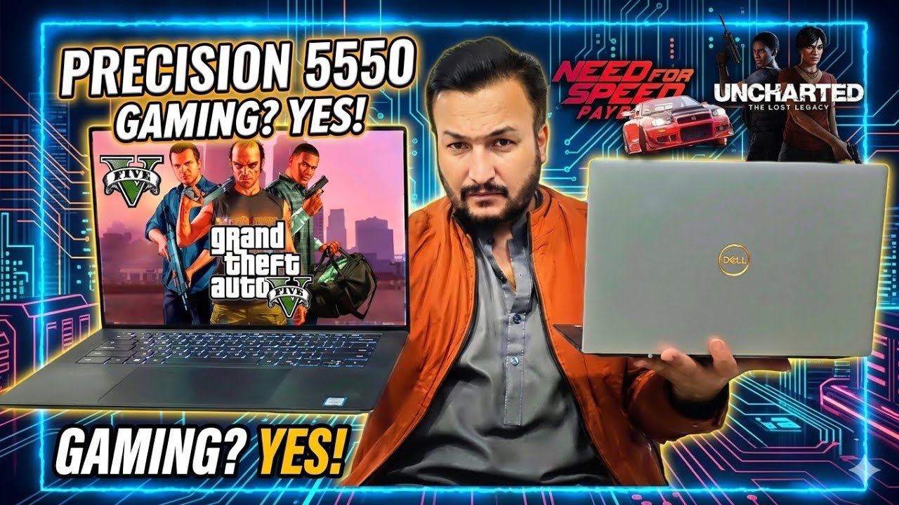 Dell Precision 5550 Workstation Detail Review: Power & Performance in a Sleek Package & Games Tested