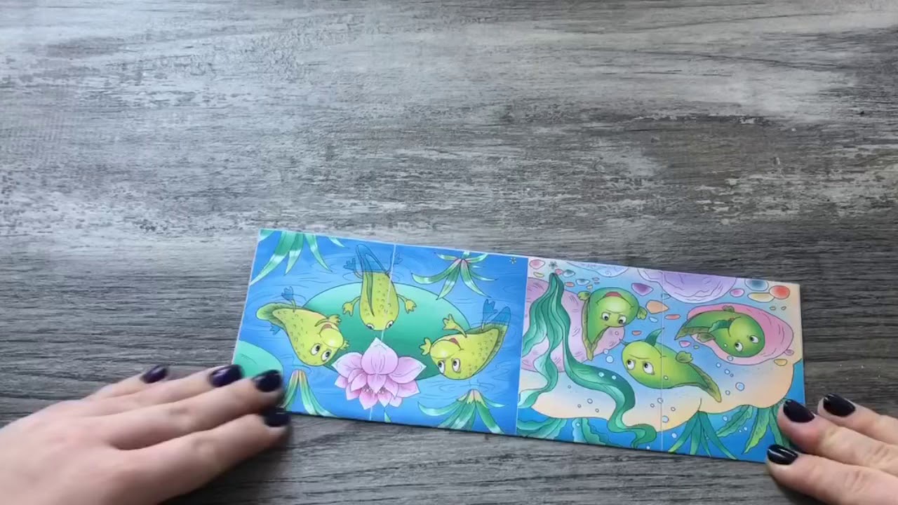 Стадии развития лягушки.Книжка-малышка/Frog Life Cycle Mini-Book