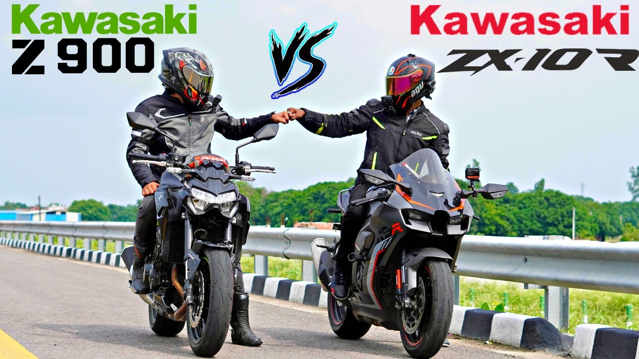 Kawasaki ZX10R 2022 VS Kawasaki Z900 2022 | Drag Race🔥😱| Be Ready For Goosebumps😌|