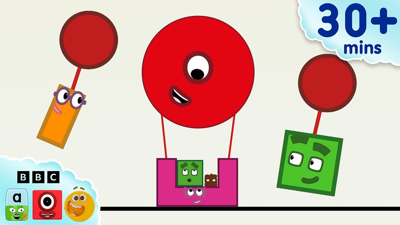 Hot Air Balloon Shape Adventure! | Learn to Count for Kids | 12345 | Numberblocks