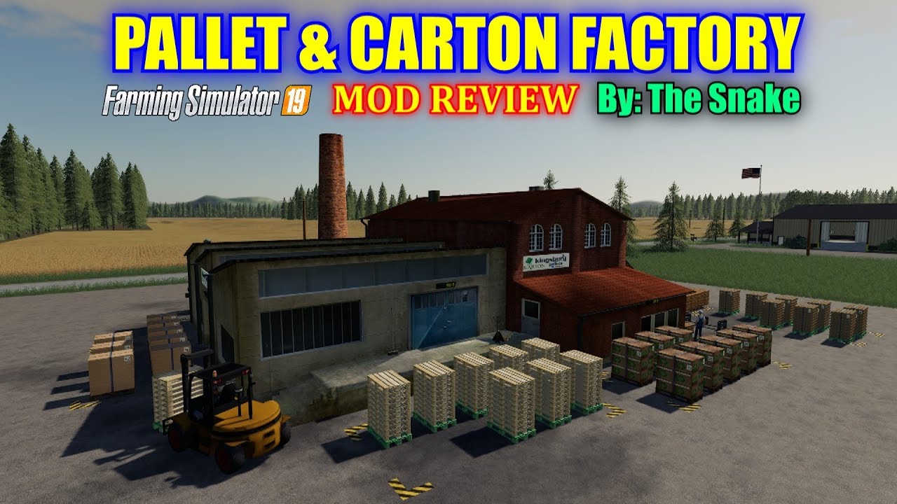 Pallet & Carton Factory Placeable Farming Simulator 19 Mod Review