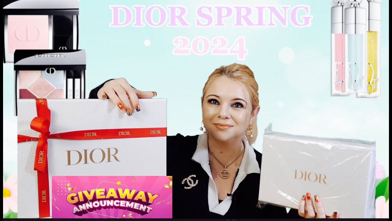 DIOR Spring 2024 Collection Unboxing & FREE Gifts Purchase! GIVEAWAY WINNER #beauty #dior #giveaway
