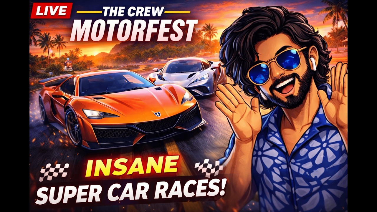 🔴 The Crew Motorfest LIVE Hindi | Supercar Races 🏎️ | Open World Gameplay | Indian Gamer