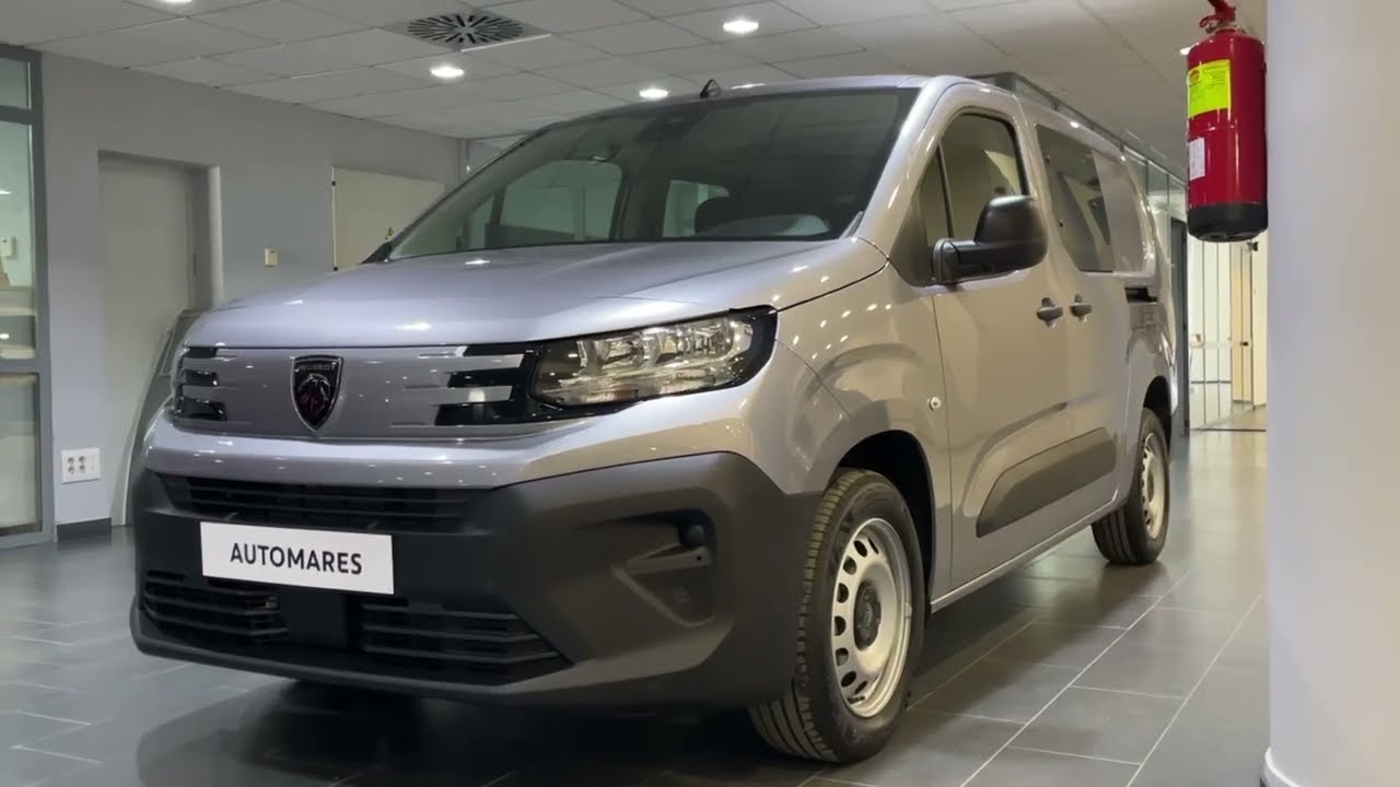 Peugeot Nueva Partner Doble cabina Manual Gris artense Cuadro analógico, arranque llave, reja móvil