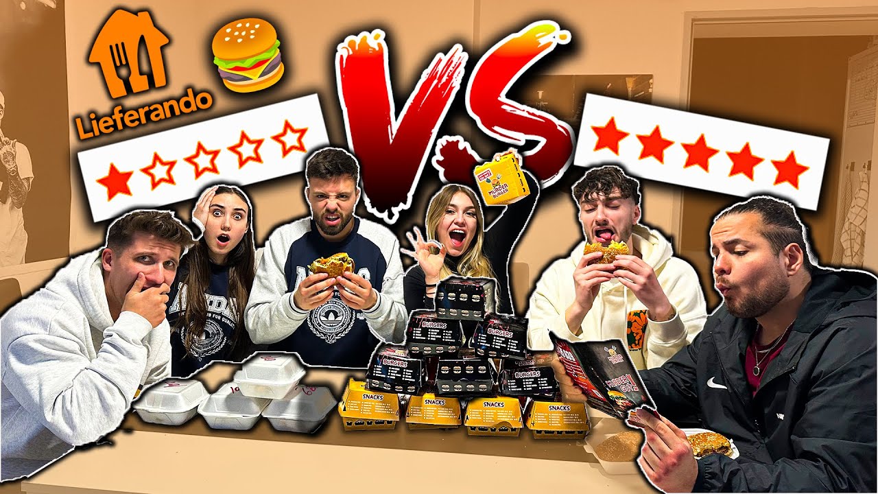 0 STERNE vs. 5 STERNE Burger bestellen
