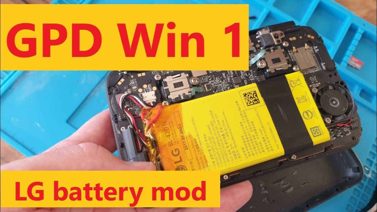 GPD Win 1 LG Battery mod/alternative **Very Dangerous!!**