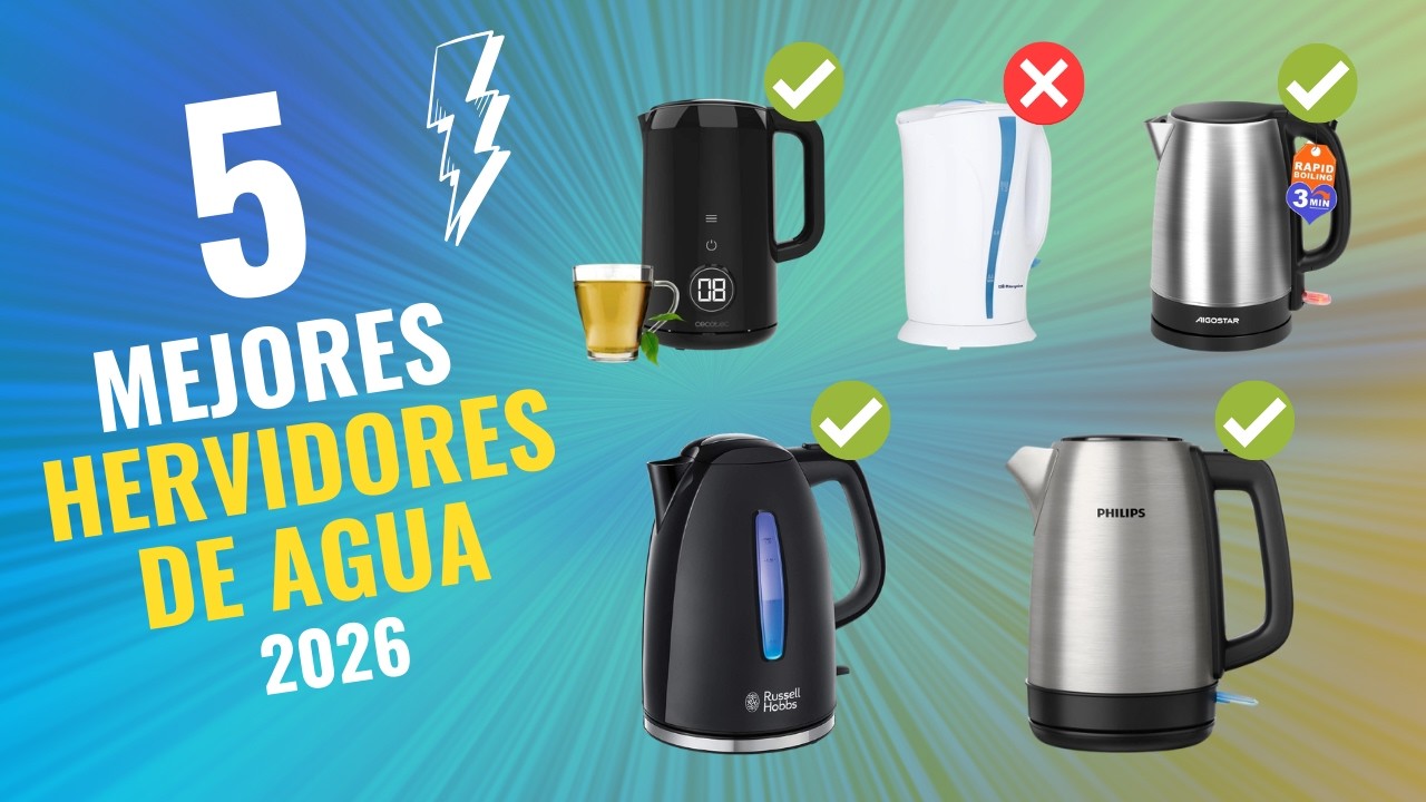 🚨 ¡NO COMPRES un Hervidor de Agua sin ver ESTO! ☕🔥 Los 5 MEJORES de 2026 a PRECIOS INCREÍBLES 💸