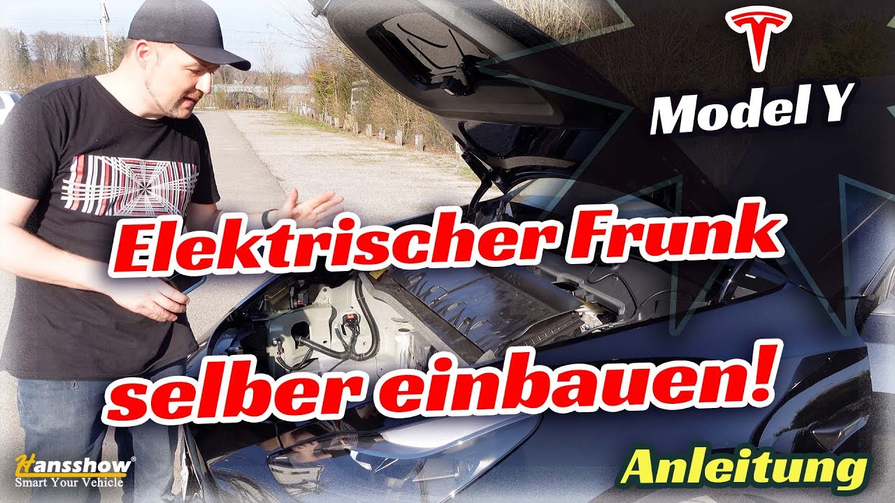 Elektrischer Frunk (Power Frunk) im Tesla Model Y - Installationsvideo [4K]