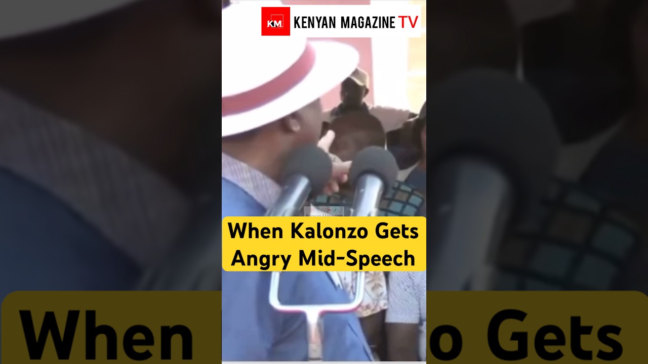 When Kalonzo Musyoka gets angry during his speech today in kyuso Kitui County