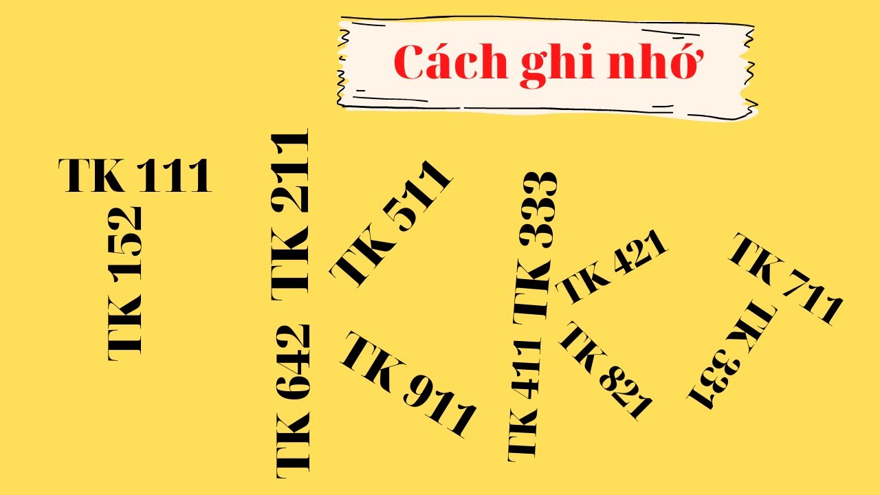Bạn có thể ghi nhớ hệ thống tài khoản kế toán ngay cả khi bạn không cần nỗ lực