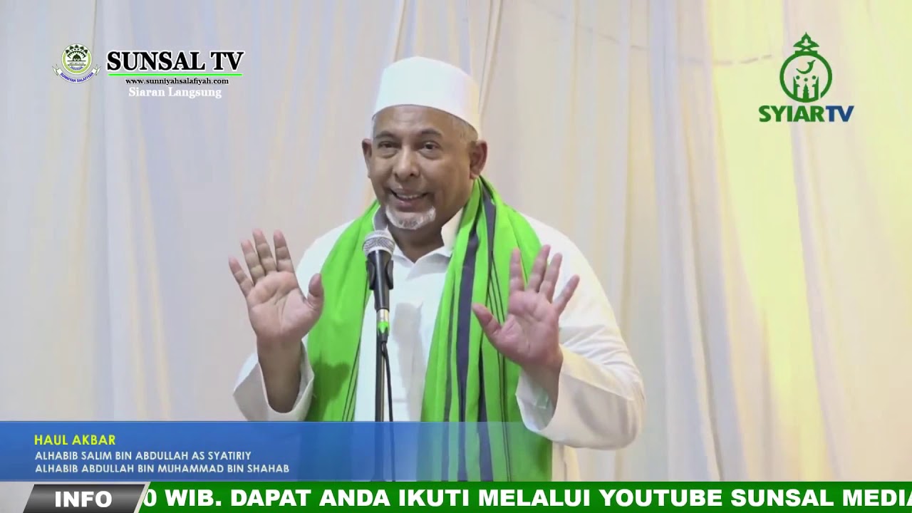 Habib Tohir Al Kaff di acara Haul Habib Salim Asy-Syathiri