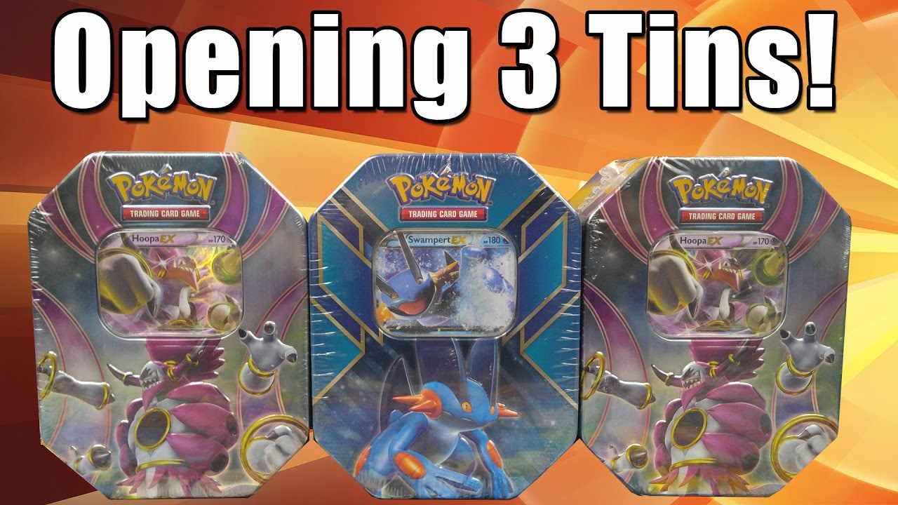 Opening 3 Tins of Pokemon Cards!