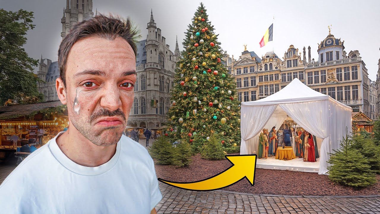 La nouvelle crèche du marché de Noël de Bruxelles fait polémique... 🇧🇪
