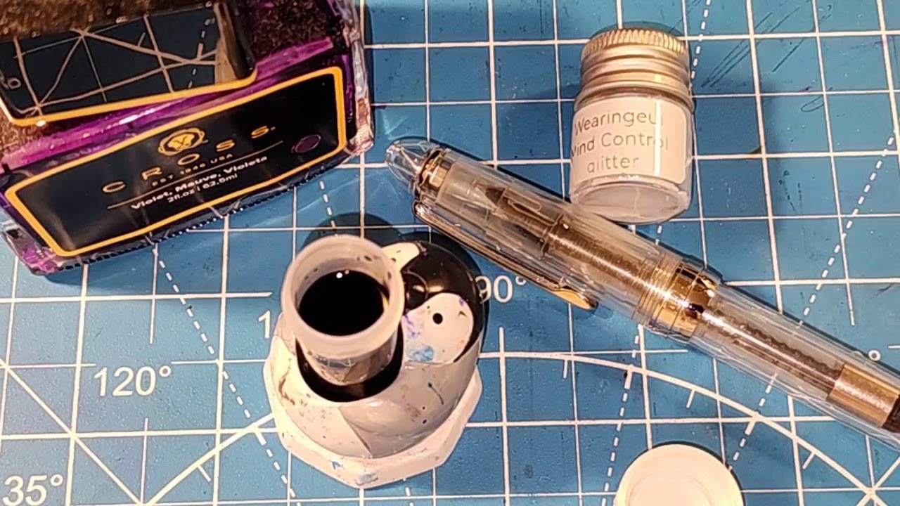 Instructional Video of how to make shimmer ink and how to fill a fountain pen