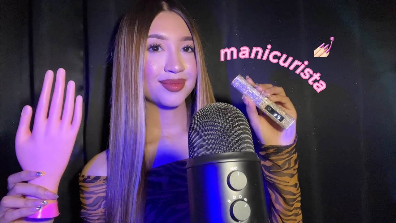 ASMR | Manicurista principiante💅🏻 te hace las uñas (roleplay) 
