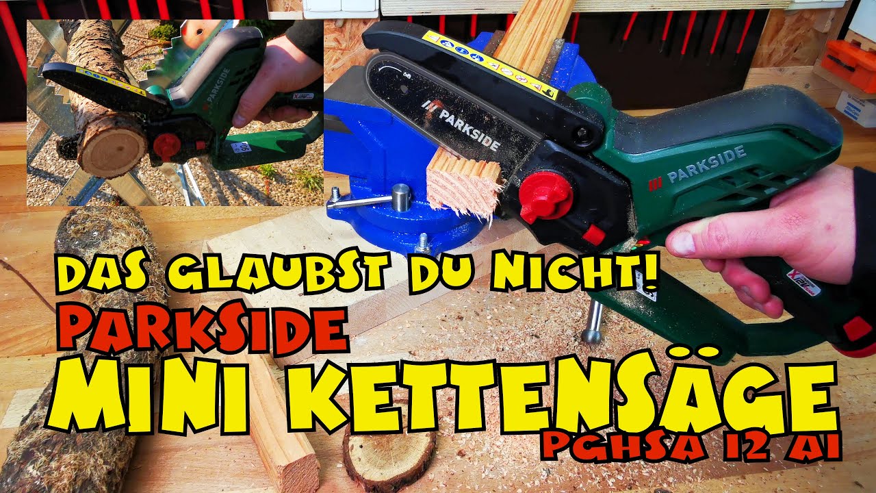 Mini Kettensäge: Akku-Gehölzschneider PGHSA 12 A1 von PARKSIDE®