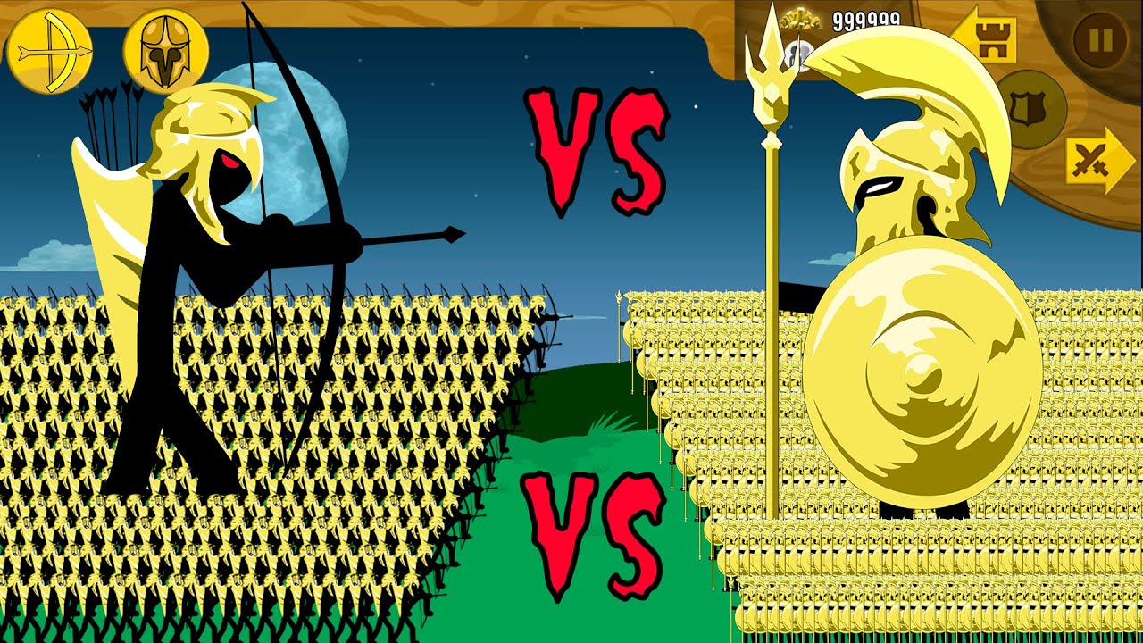 GOLDEN ARROWS BATTLE GOLDEN ARCHER VS GOLDEN SPEAR | STICK WAR LEGACY - KASUBUKTQ