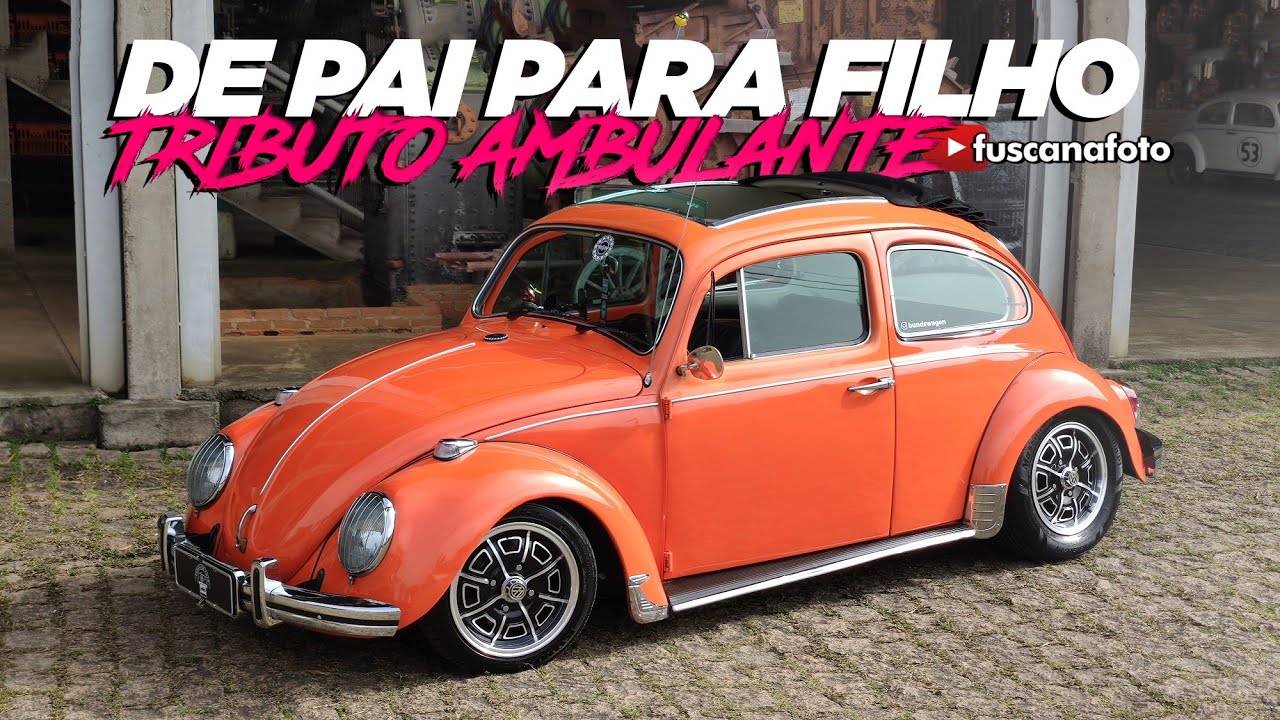 DE PAI PARA FILHO: FUSCA 1971 LARANJA BITTERSWEET É UM VERDADEIRO TRIBUTO AMBULANTE - Fusca na Foto
