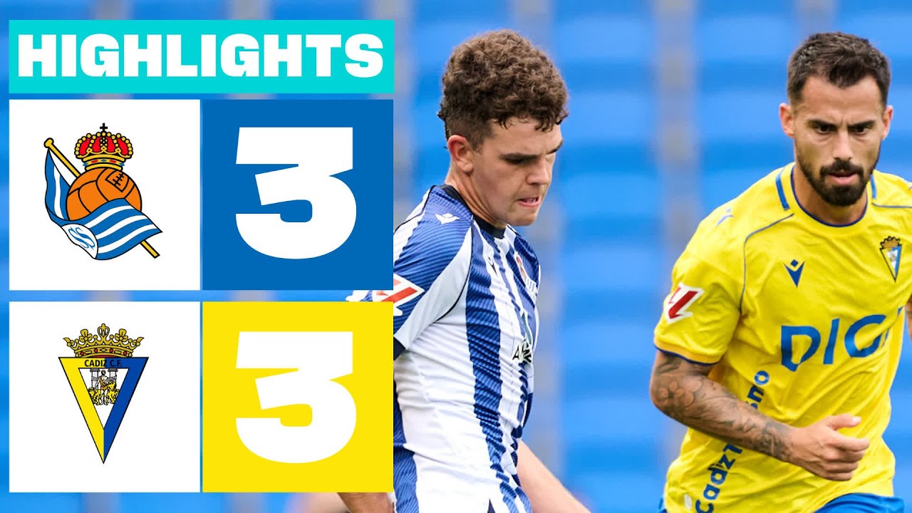 REAL SOCIEDAD B 3 - 3 C&Aacute;DIZ CF | RESUMEN LALIGA HYPERMOTION