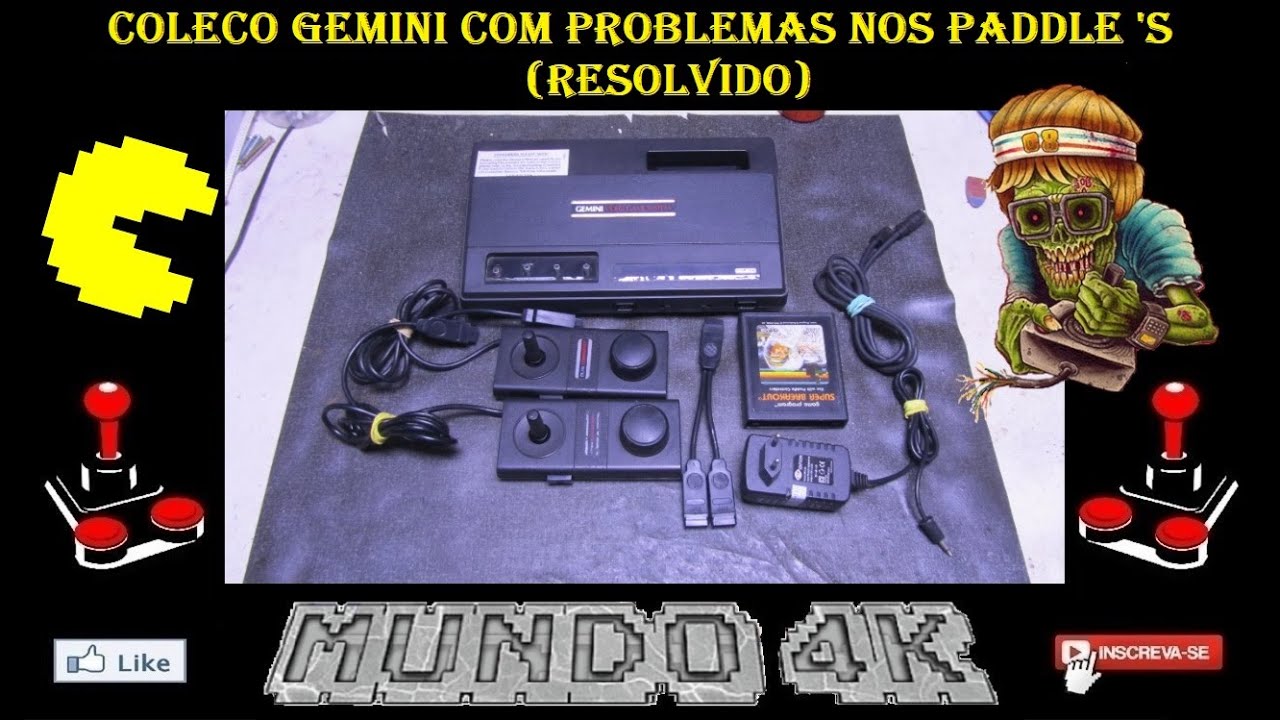 Como Consertar o Coleco Gemini com problemas nos paddle 's