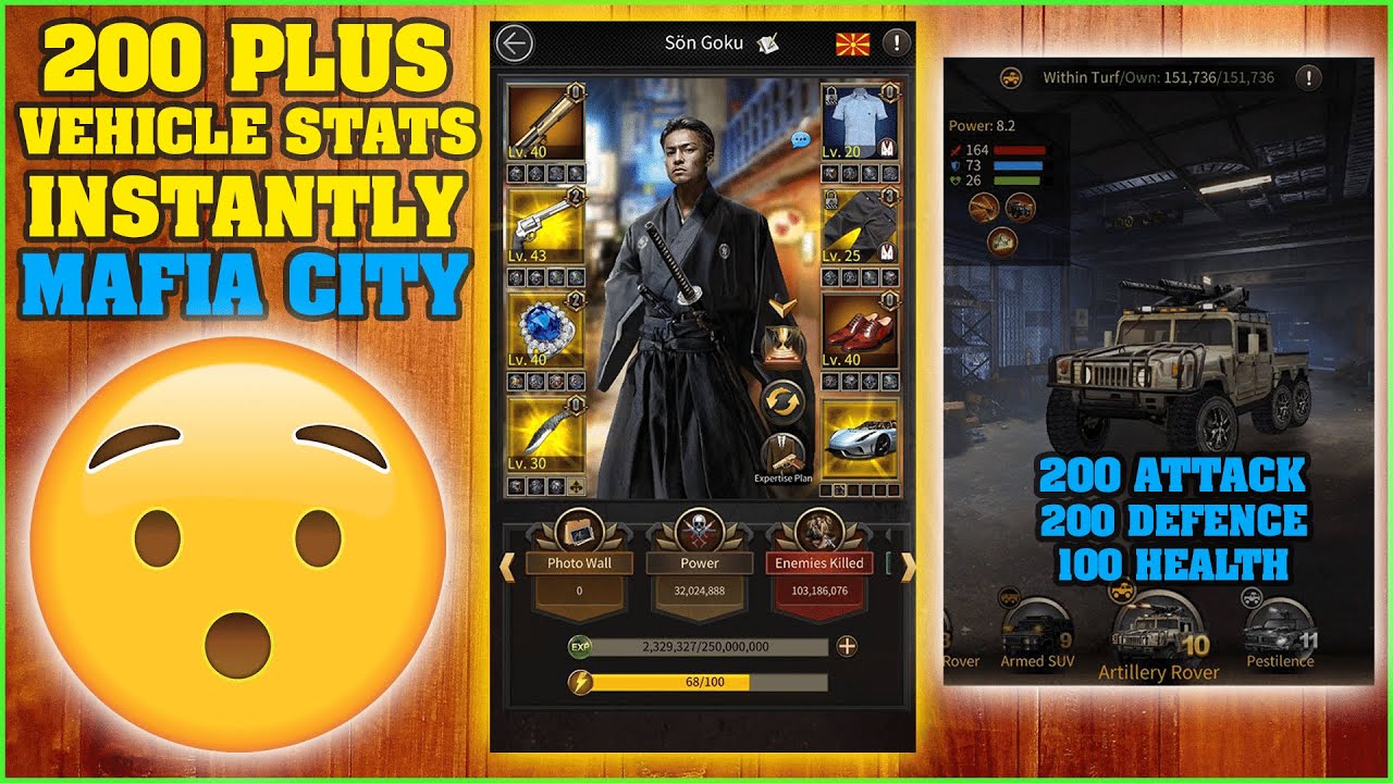 Get 200 + Vehicle Stats Instantly With This Trick - Mafia City 😳