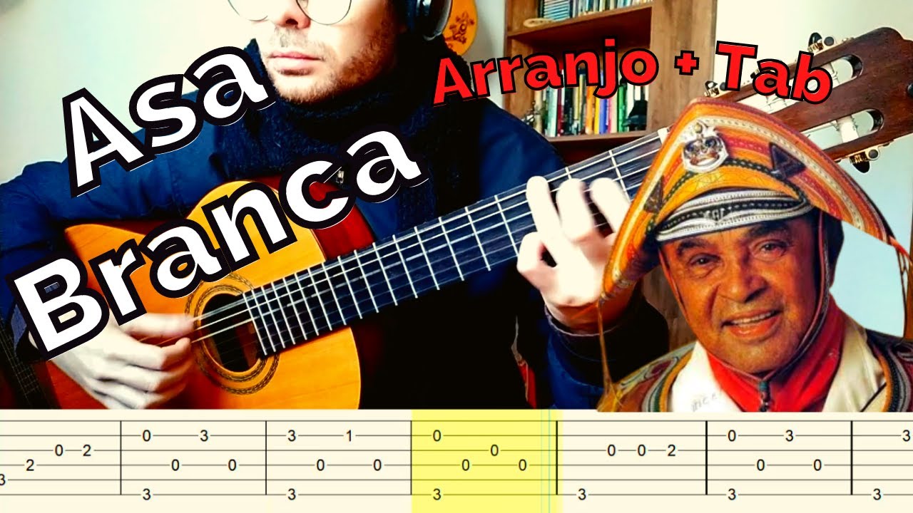Asa Branca no violão + Tutorial com tablatura completa l fingerstyle l violão iniciante