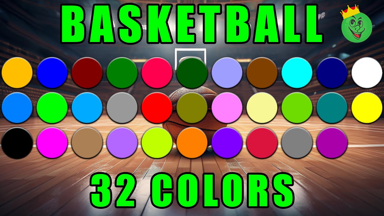 Basketball Marble Race with 32 Colors \ Marble Race King