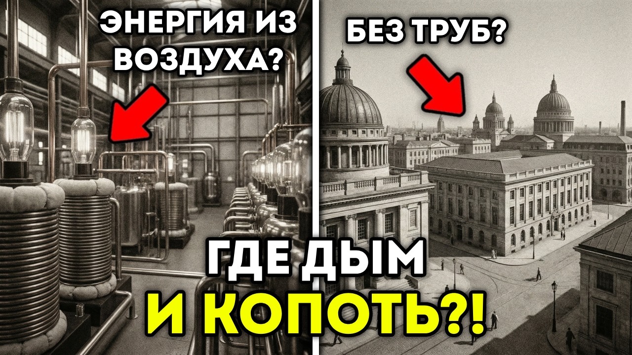 Почему заводы Тартарии работали без труб и черной копоти?