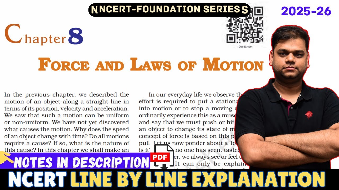 Force and Laws of Motion - Class 9 Science Chapter 8 [Full Chapter]