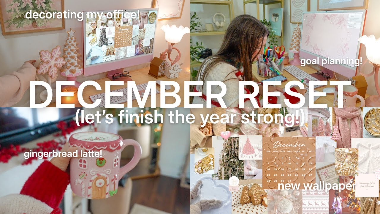 Ежемесячный сброс планов на декабрь 🎄 стирка и уборка, украшение офиса, составление бюджета и мно...