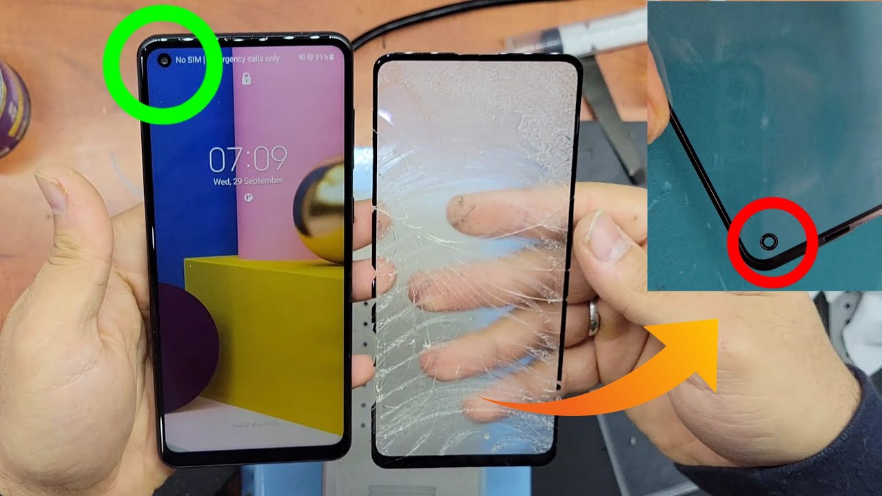 Samsung A21S Only Front Glass Replacement ❗️Camera solution ❗️