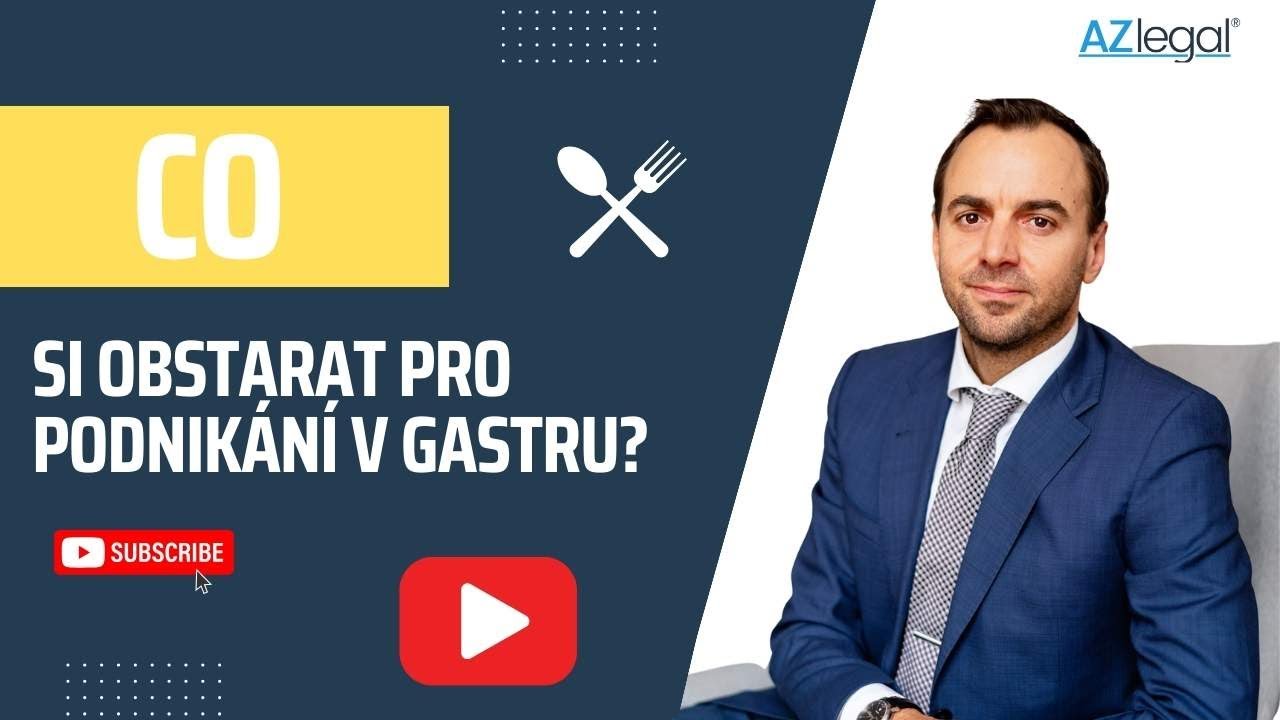 Podnikání v gastronomii a co vše si musíte obstarat? | Martin Zástěra | AZ LEGAL