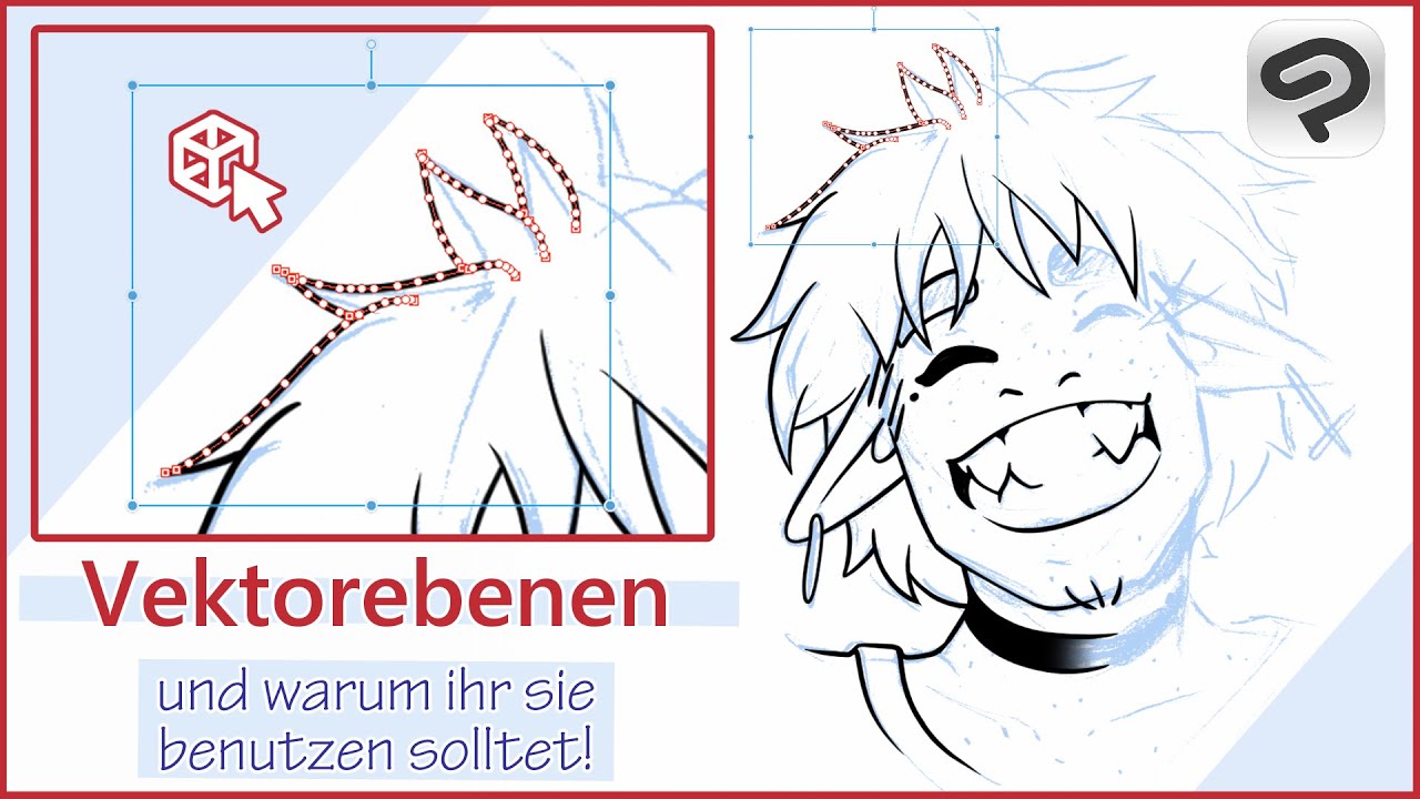 Wie benutzt man Vectorebenen in CLIP Studio Paint?
