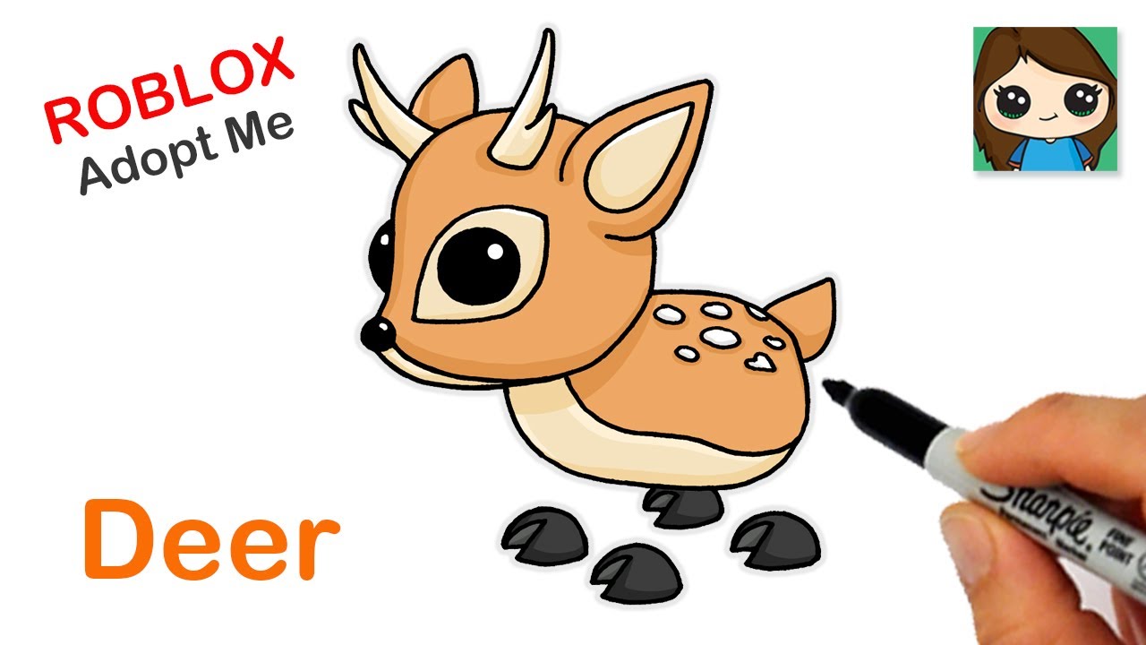 How to Draw a Deer 🦌 Roblox Adopt Me Pet