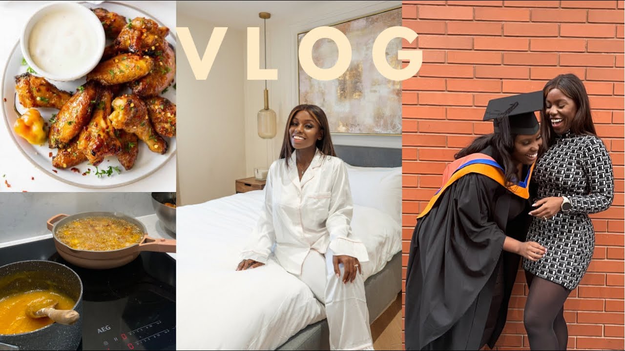 VLOG: New Year&rsquo;s Resolutions, Bedroom Reveal, Dot's Graduation,Wingstop Mango Habanero Wings AT HOME