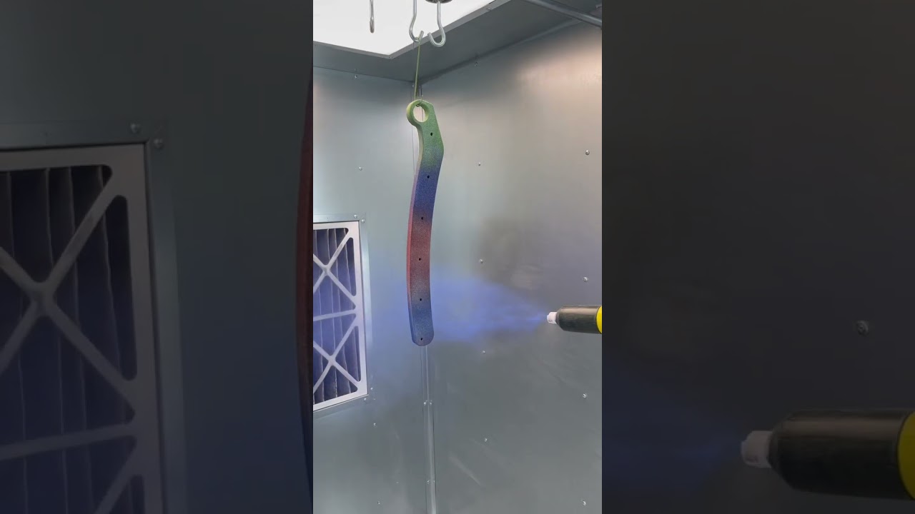 Multi-Color Powder Coating #shorts