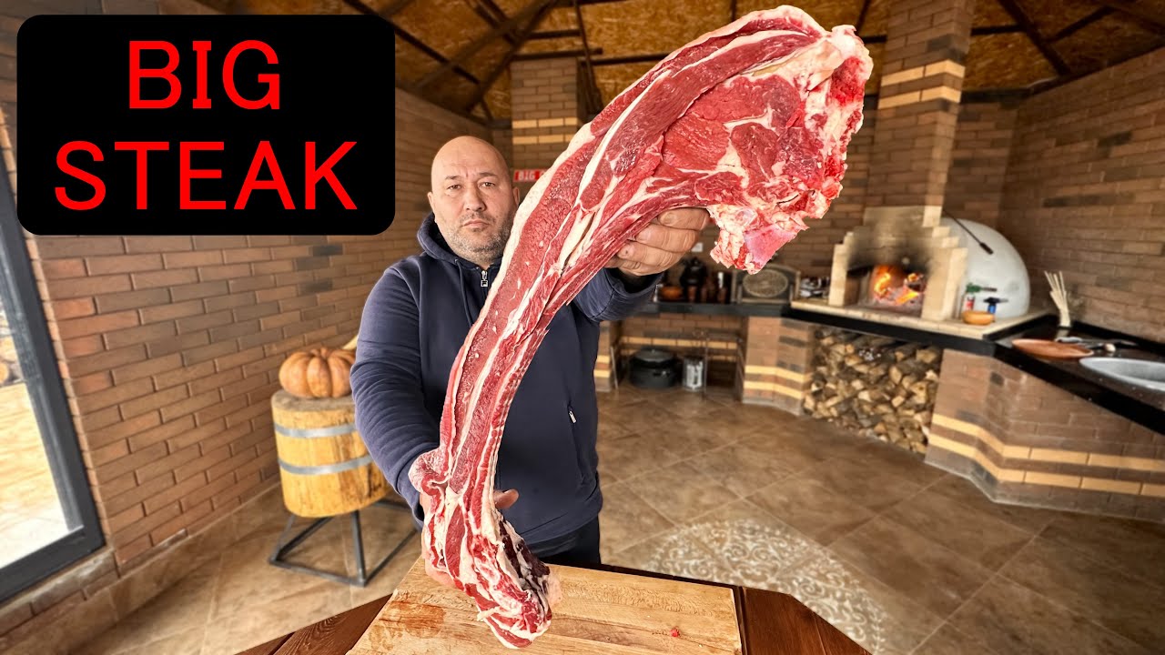 5 минут назад Гигантский Стейк  Сочный в печи👍🏻