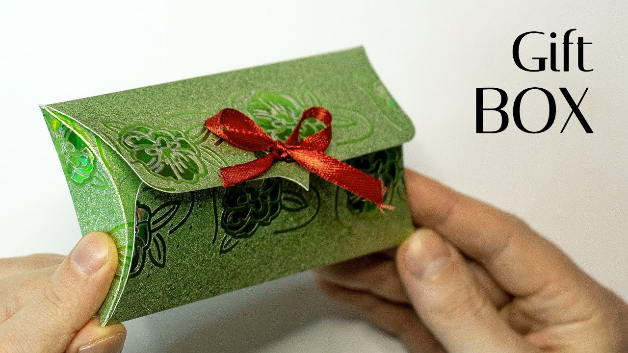 Как сделать подарочную коробку. Красивый подарочный конверт-коробочка.