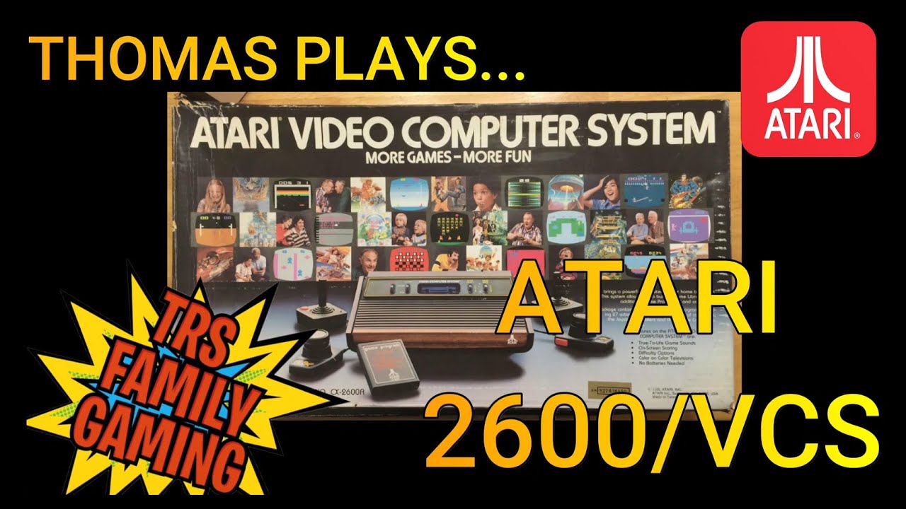 Thomas Plays Atari 2600 Games 1978-1982 - TRS Family Gaming - Pitfall Kaboom River Raid Yars Revenge