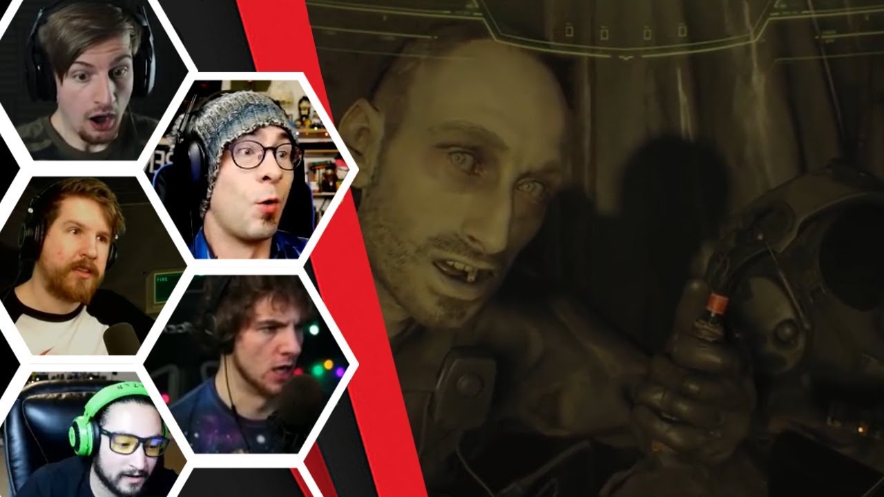 Let's Players Reaction To Lucas Ambushing Chris | Resident Evil 7 DLC: Not A Hero