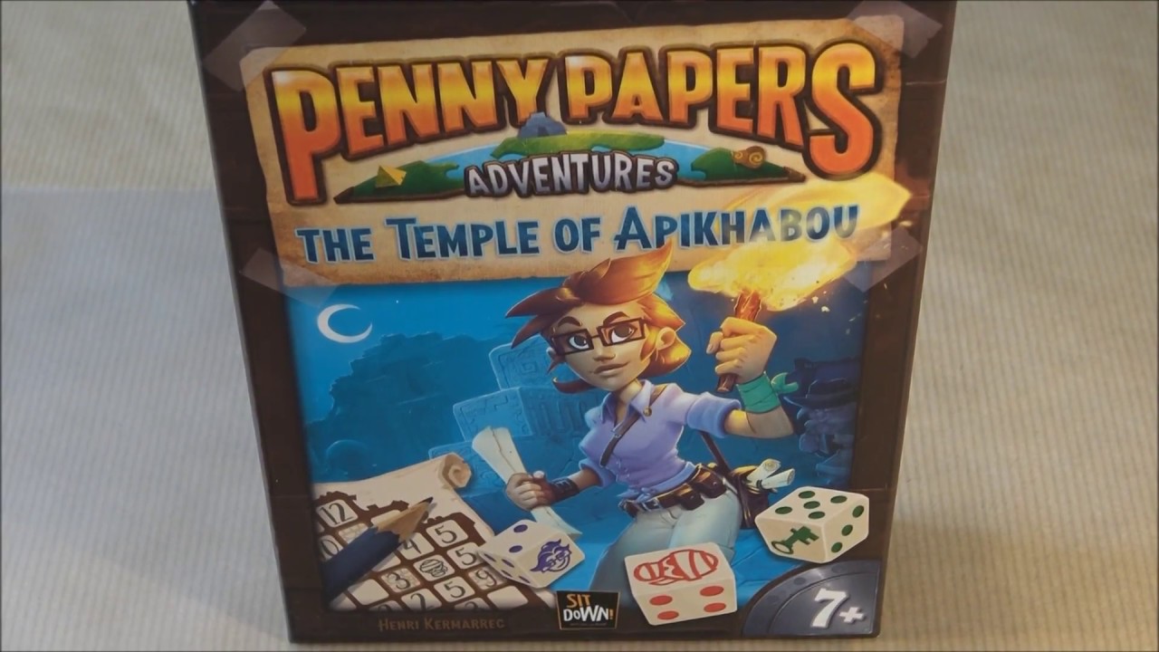 Penny Papers Le temple d'Apikhabou Les règles du jeu