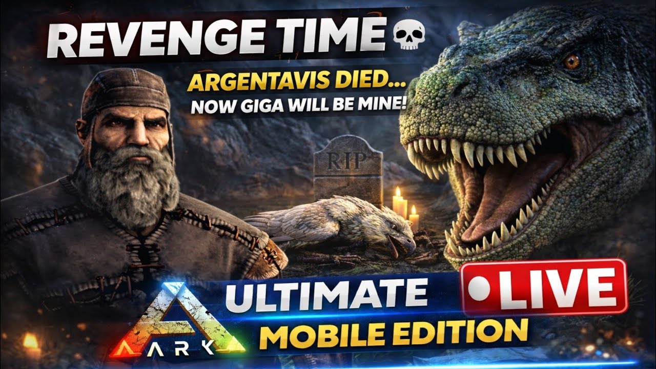 ARK ULTIMATE MOBILE EDITION LIVE | Let's take revenge from giga