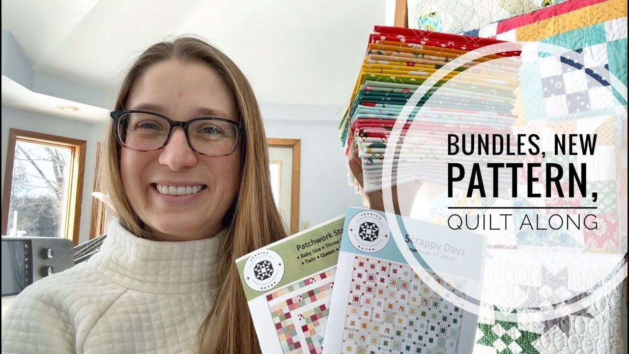 Bright Side bundles available, The Bright Side Patchwork Stars, The Bright Side quilt alongs, VLOG