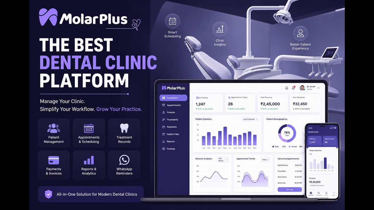 MolarPlus Demo | Modern Dental Clinic Management Software