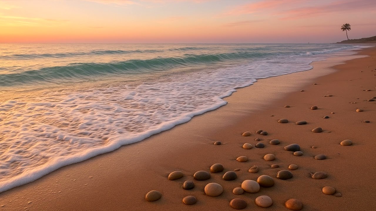 1 Hour Sleep Music – Relaxing Ocean Waves & Soothing Ambient Sounds for Deep Sleep and Relaxation