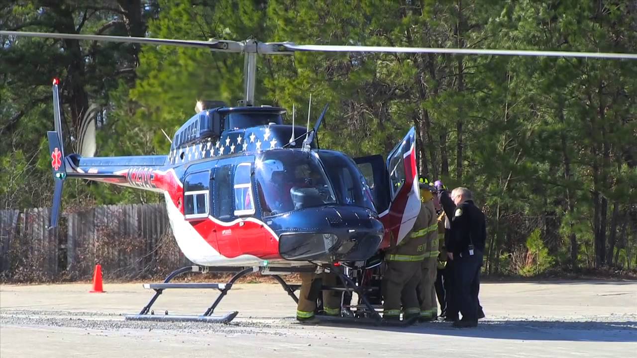 Three vehicle accident. One patient airlifted by Airevac Life Team.