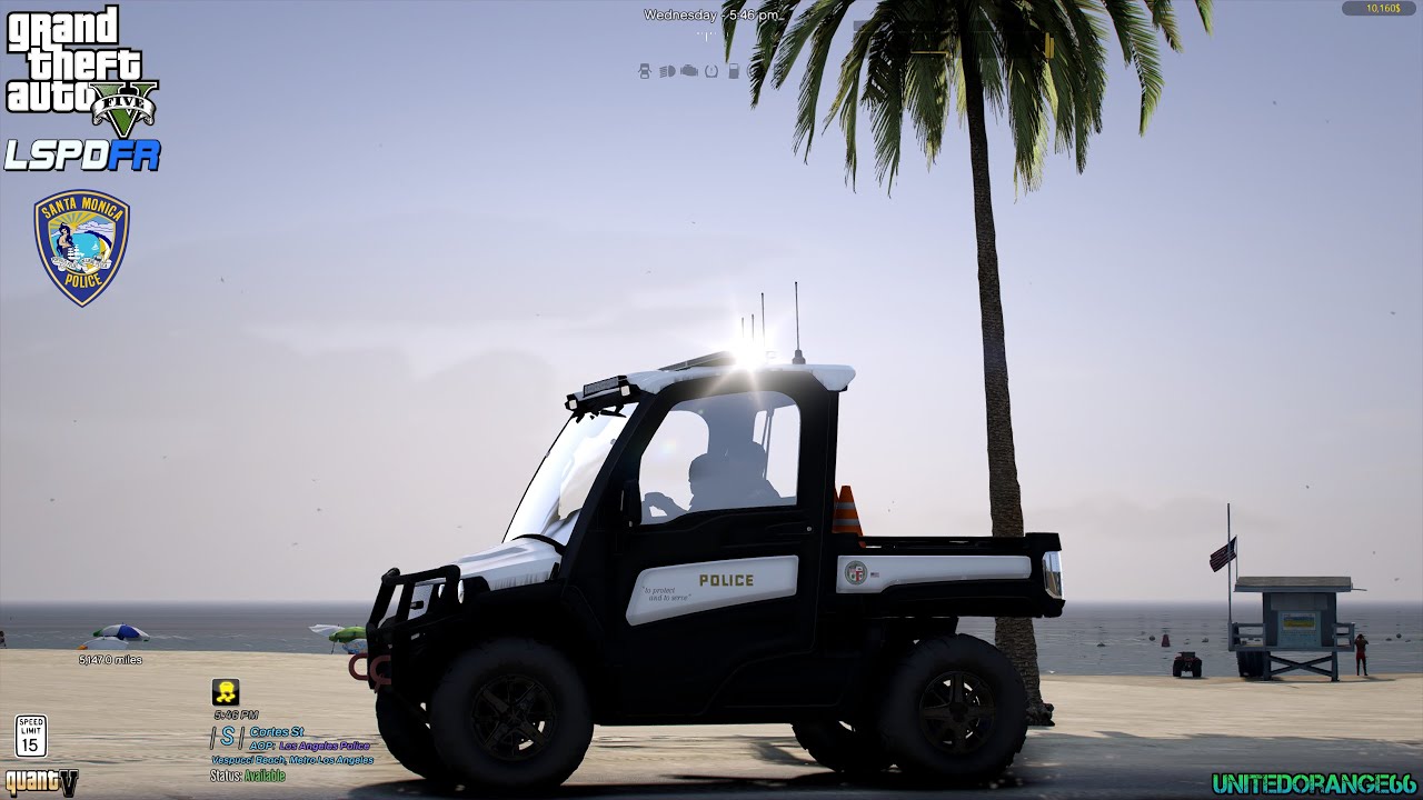 GTA V - LSPDFR 0.4.9🚔 - SMPD - Beach Patrol - Fighting in Clothing Store - 4K