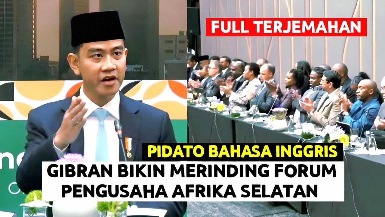 Dahsyat GIBRAN Pidato Bahasa Inggris Bikin Merinding Para Pengusaha Afrika Selatan di Sela KTT G20 