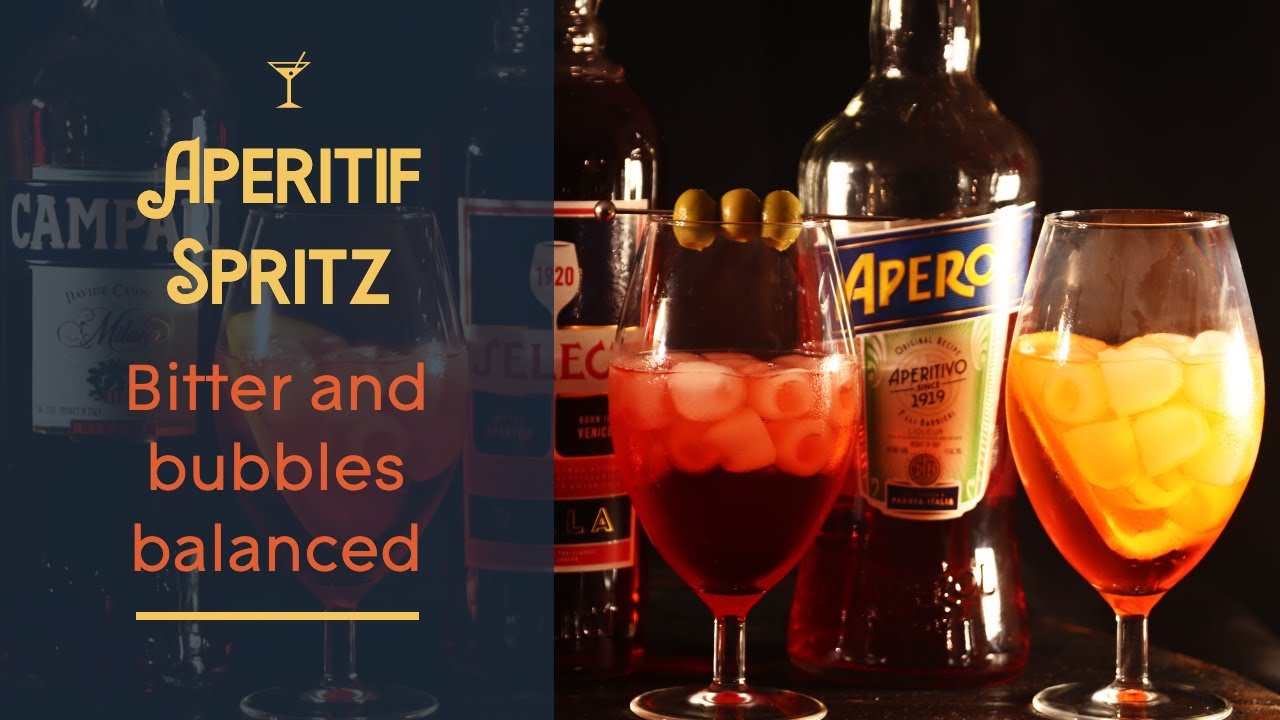 Aperol, Select, Campari Spritz - Bitter and bubbles balanced
